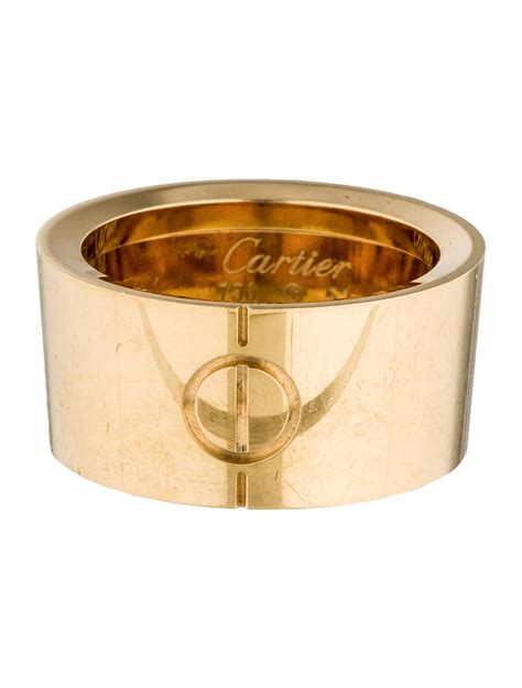 cartier love ring thick|cartier love interlocking ring.